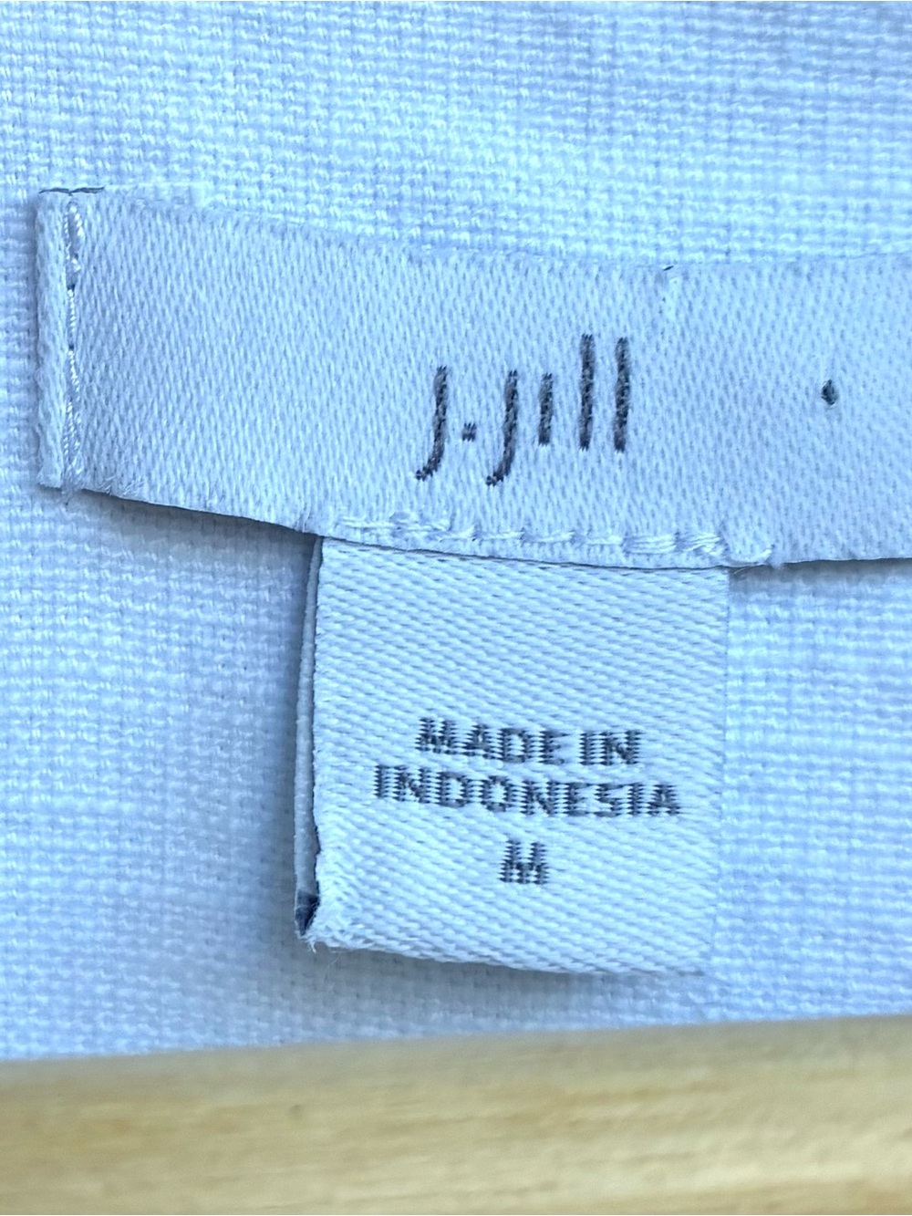 J. Jill NWOT White Linen Blend Blazer Sz Medium - Picture 3 of 6